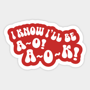 A-O-K Sticker